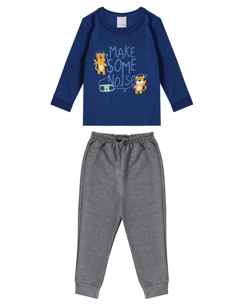 Malwee kids conjunto camiseta/calca 1000091524 (foto 1)