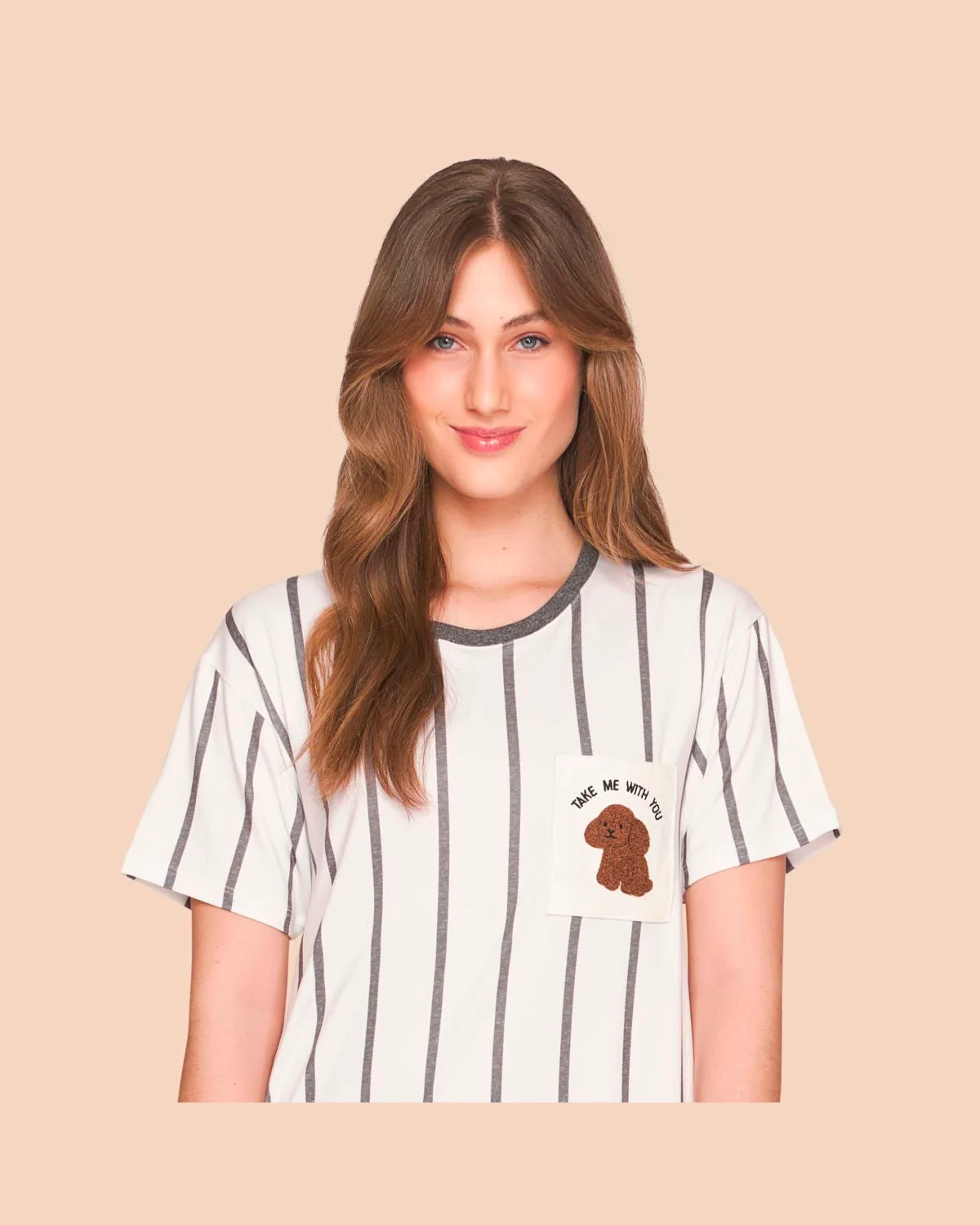 Lua luá camisetao take me with you — OFF/CINZA (foto 3)