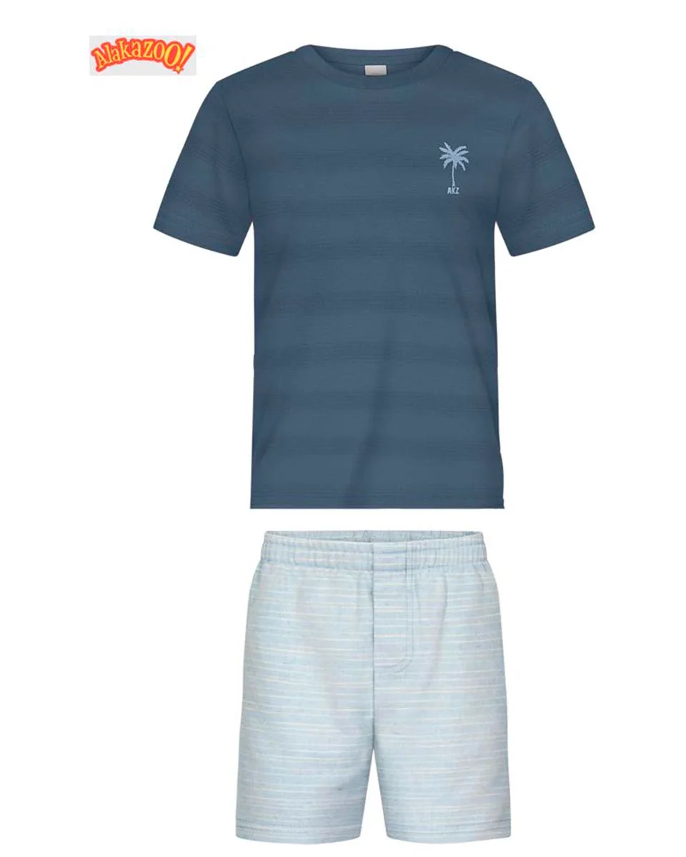 Alakazoo conjunto bermuda a5038 — MARINHO CRISTAL (foto 1)