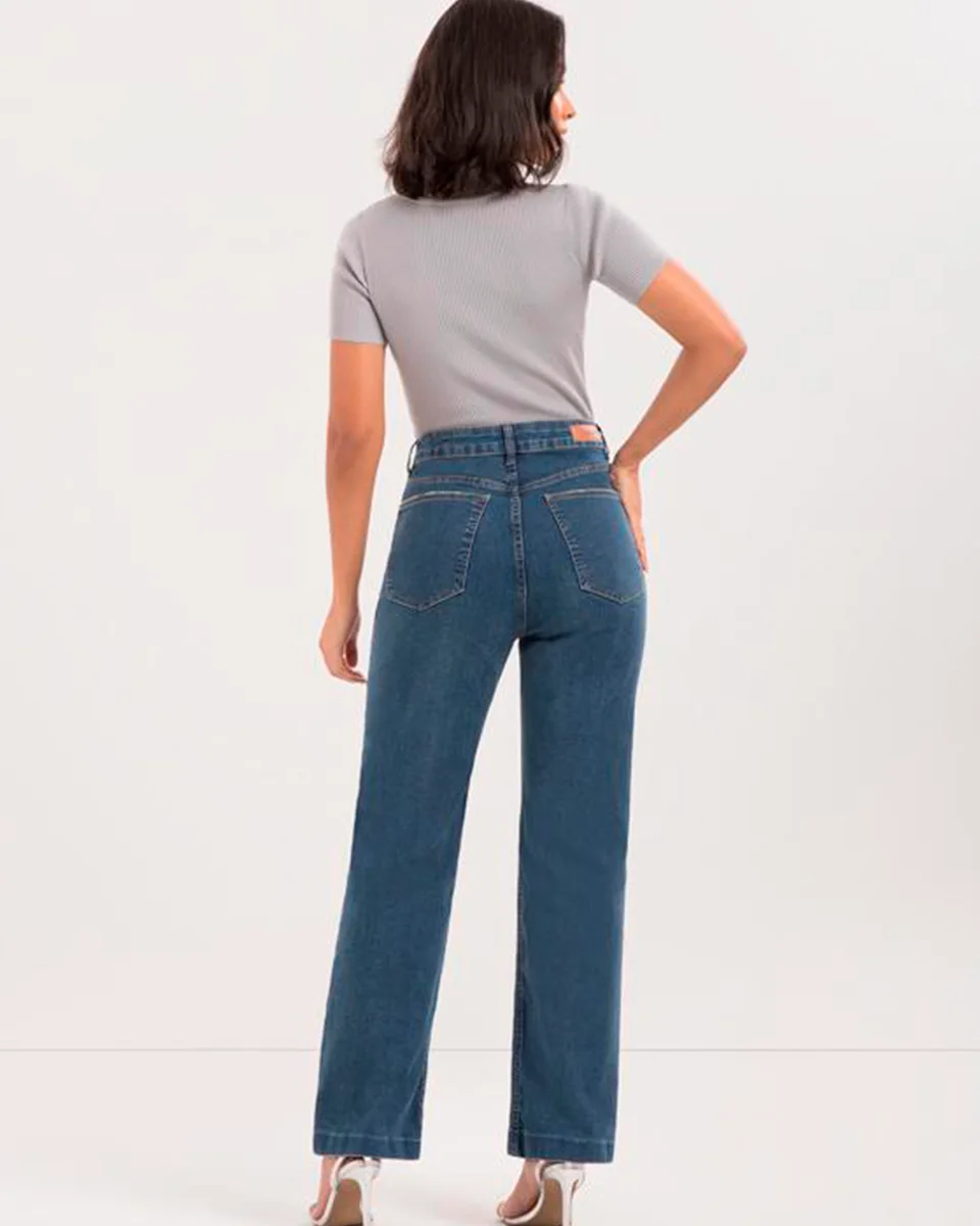 Lunender calca reta cropped j0171 — JEANS (foto 1)