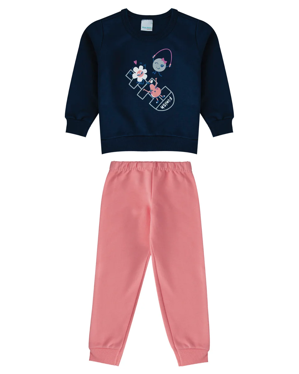 Malwee kids conjunto blusao/calca 1000091399 (foto 1)