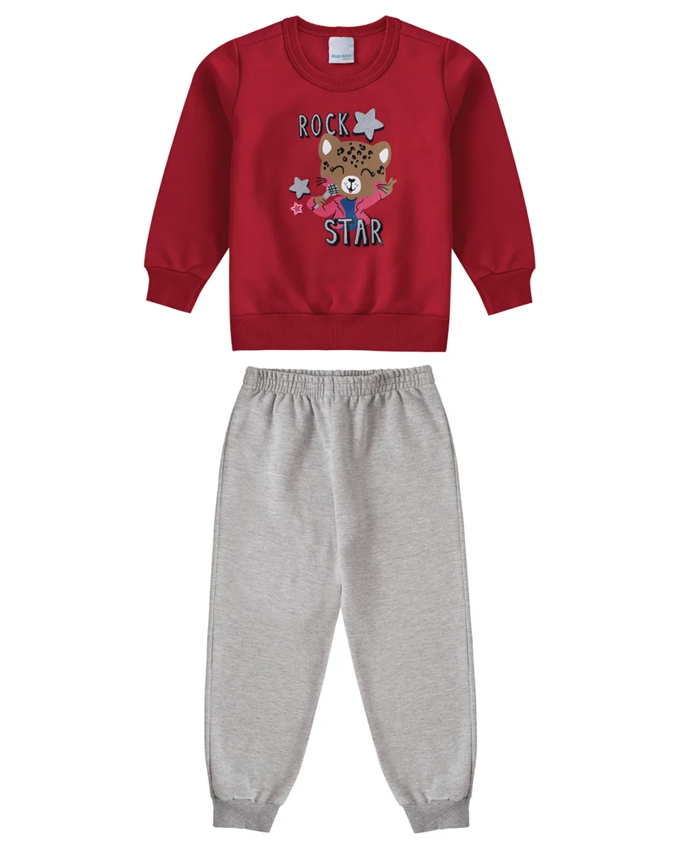 Malwee kids conjunto blusao/calca 1000091399 (foto 2)