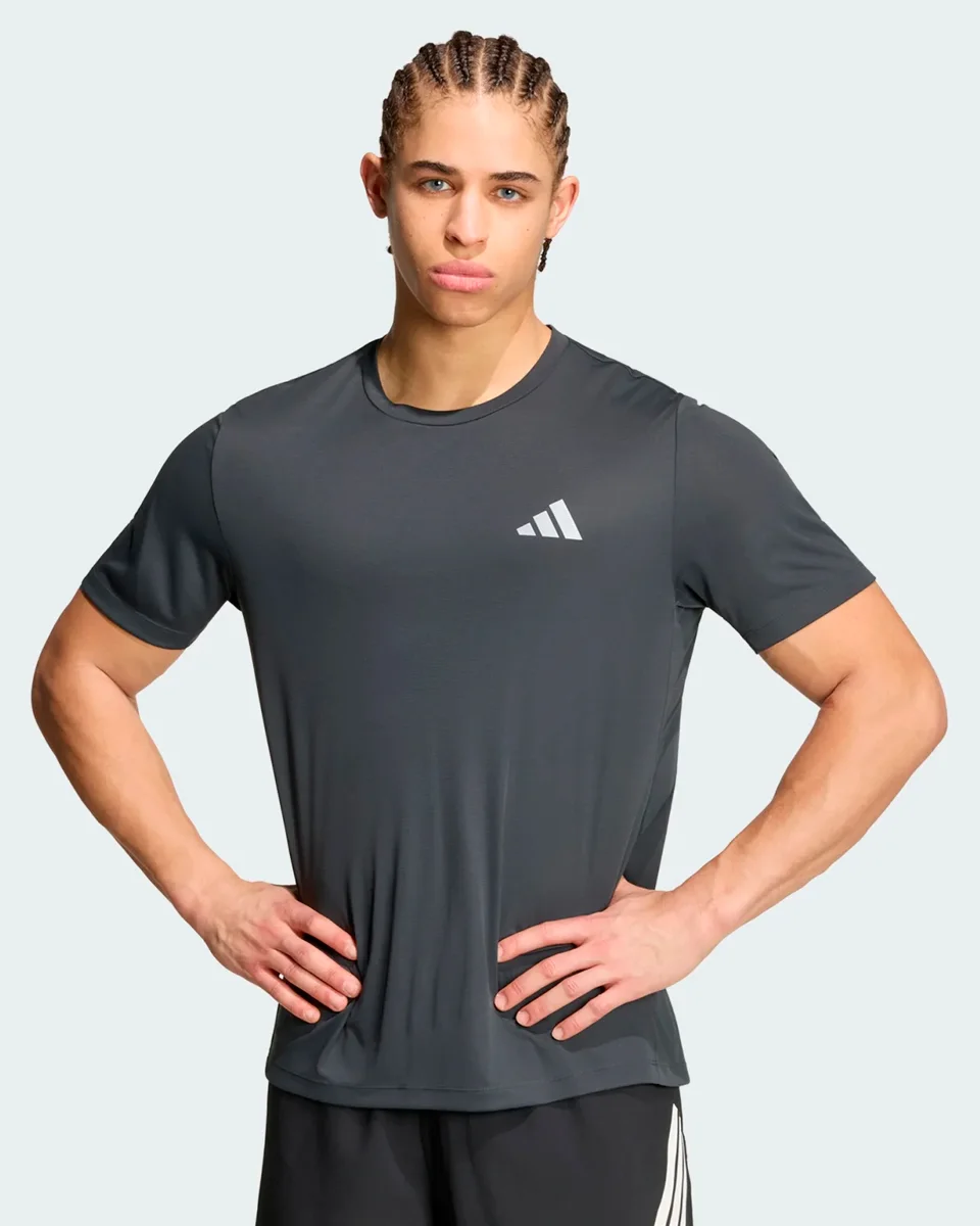 Adidas camiseta corrida essentials kg3190 — CARBON (foto 2)