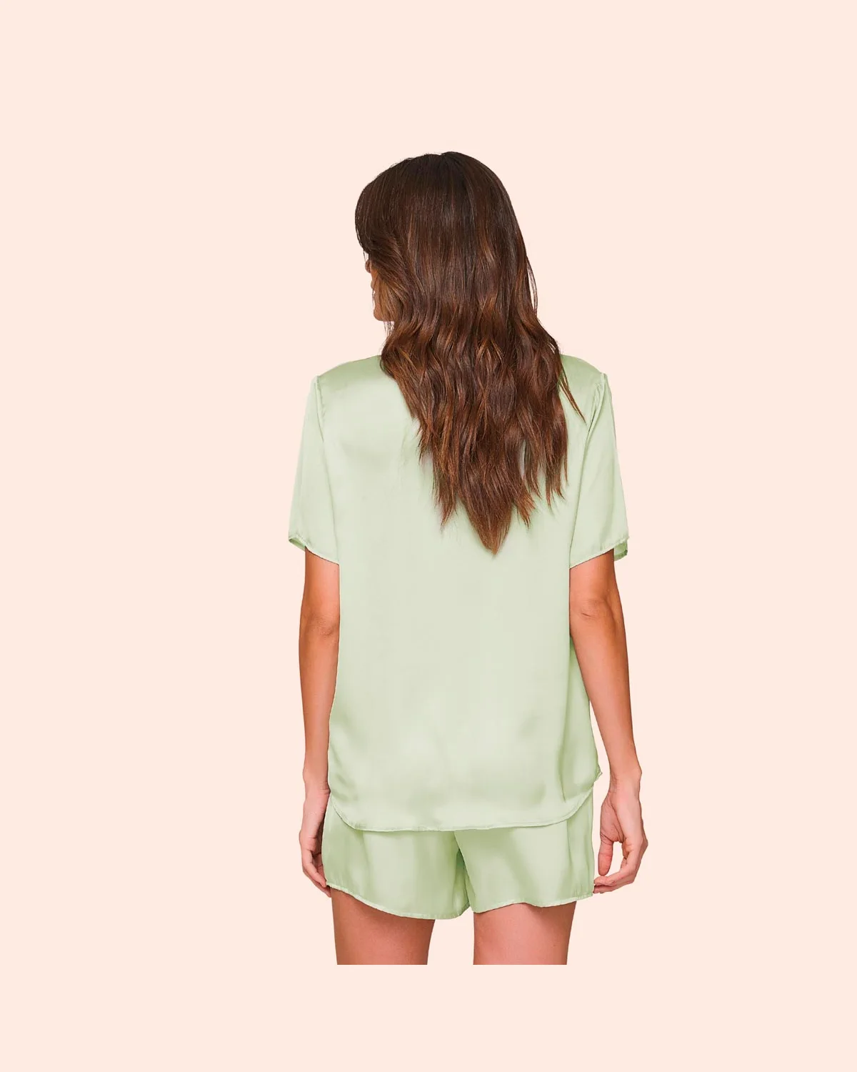 Lua luá pijama aberto short fresh mint — VERDE (foto 2)
