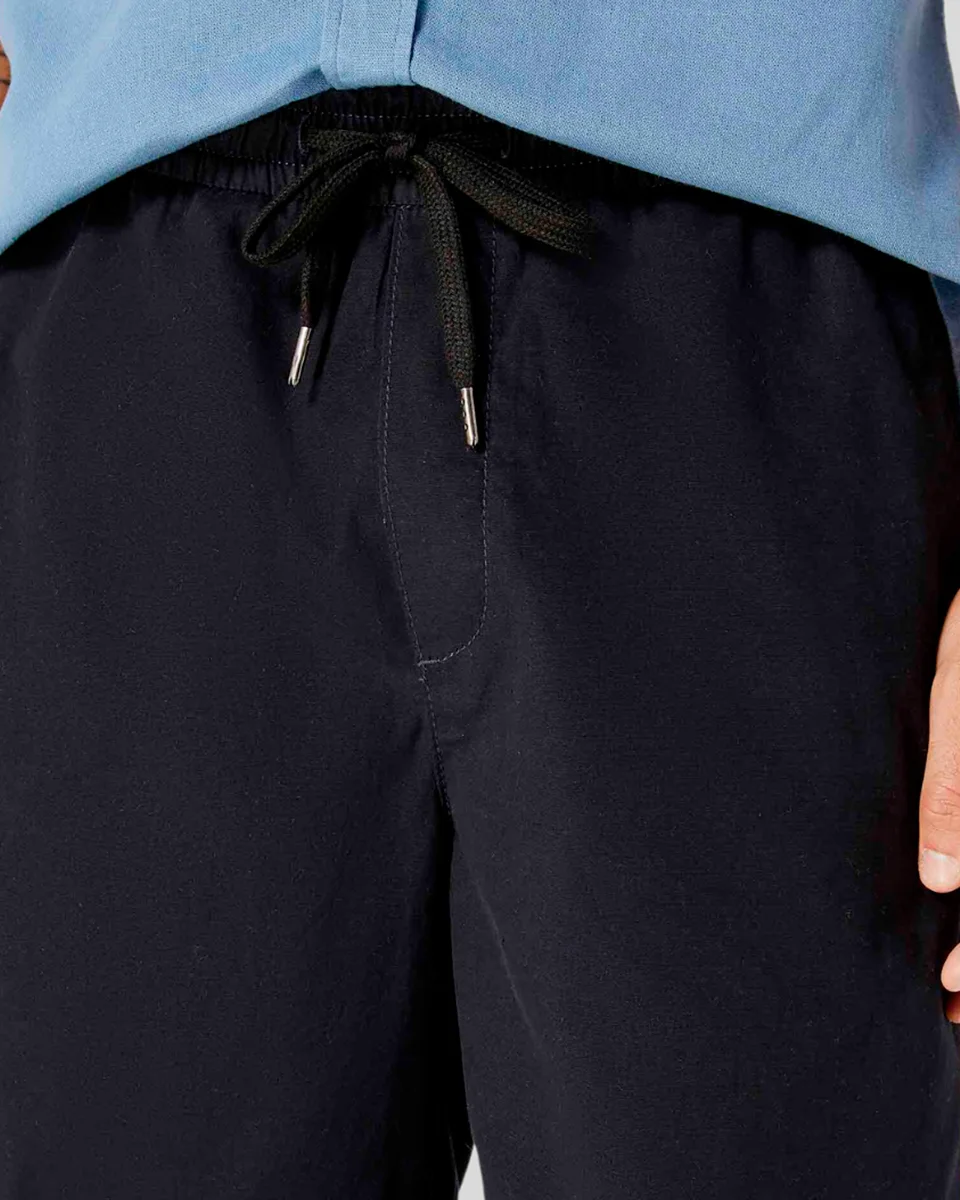 Hering bermuda basica masculina reta em sarja h4fa — PRETO (foto 3)