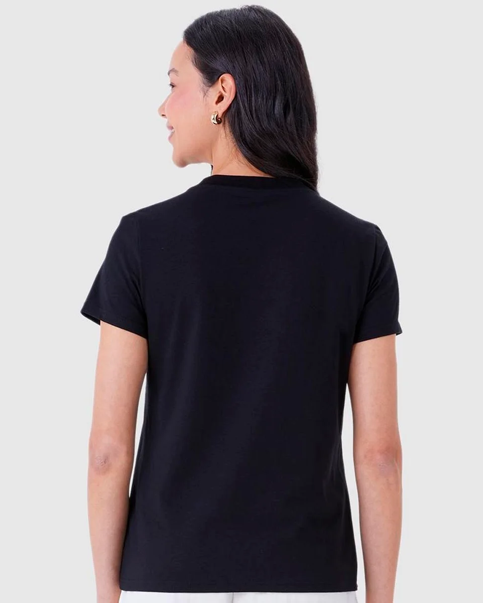 Malwee camiseta baby look 1000132850 — PRETO (foto 4)