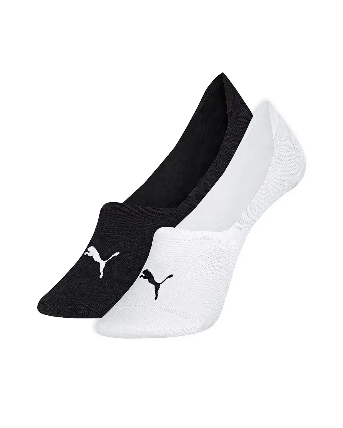 Puma meia sapatilha invisivel feminina kit 2 pares 4715.001 — BRANCO/PRETO (foto 1)