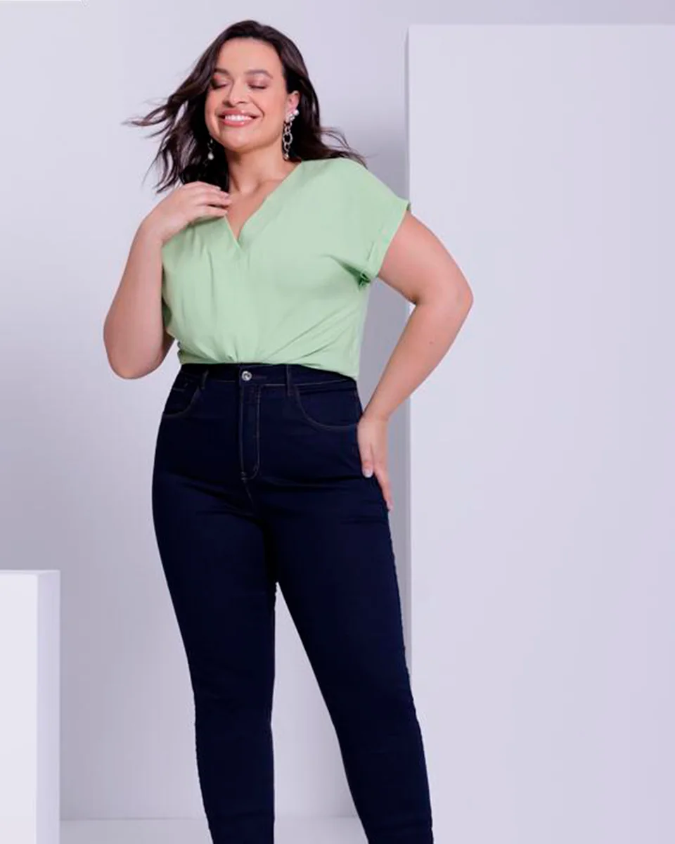 Lunender calca com elastano 67795 — JEANS (foto 1)
