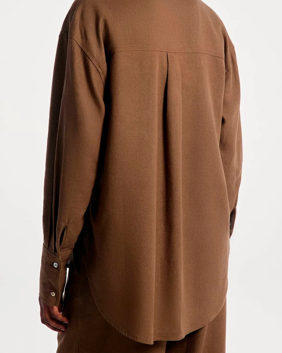 Hering camisa feminina manga longa oversized k6bv — VERDE (foto 4)