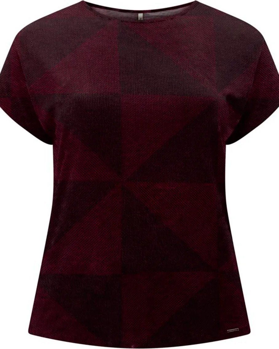 Lunender blusa malha viscose com elastano manga curta c8141 (foto 2)