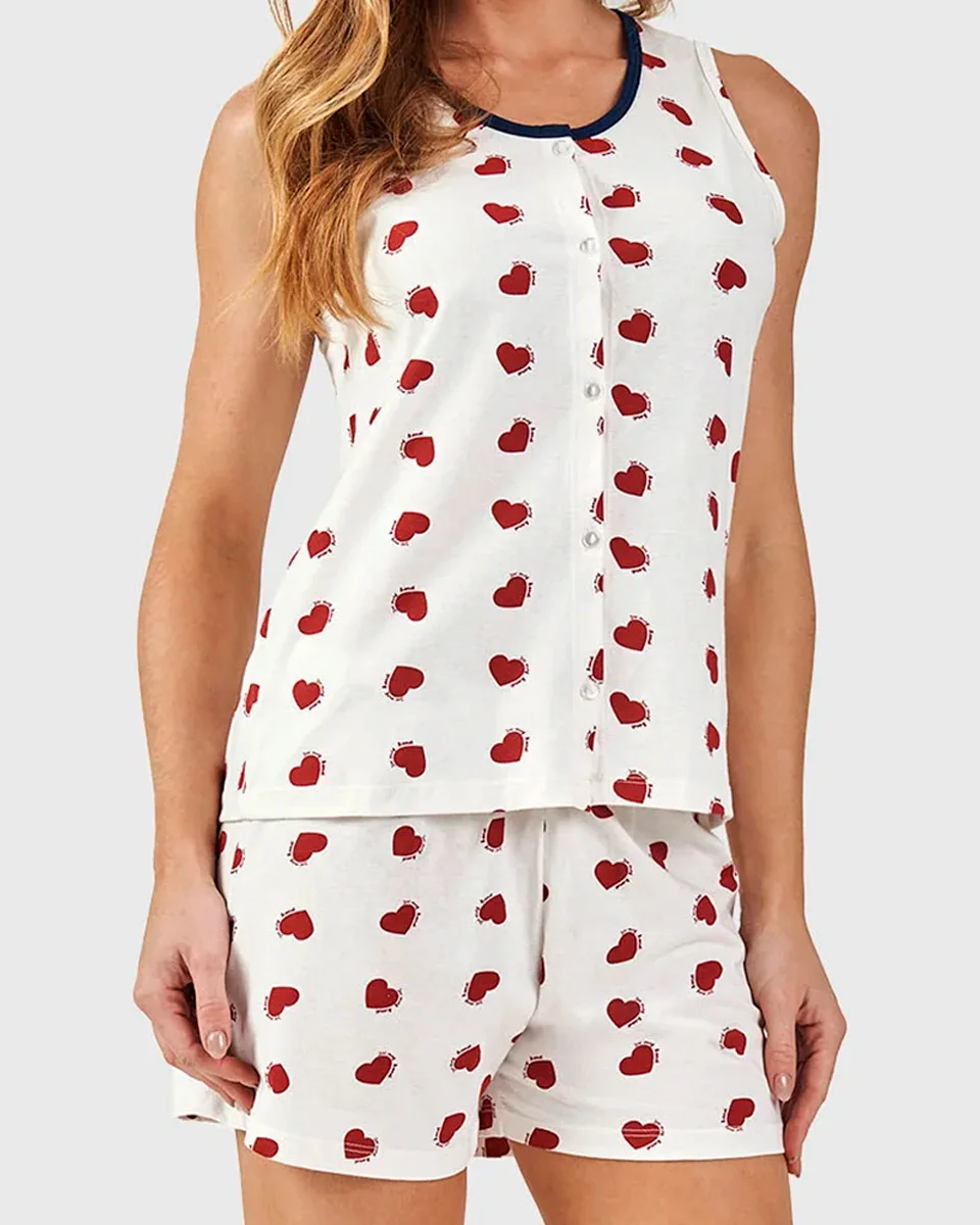 Bela notte short doll regata com abertura fem ad love — OFF WHITE (foto 1)