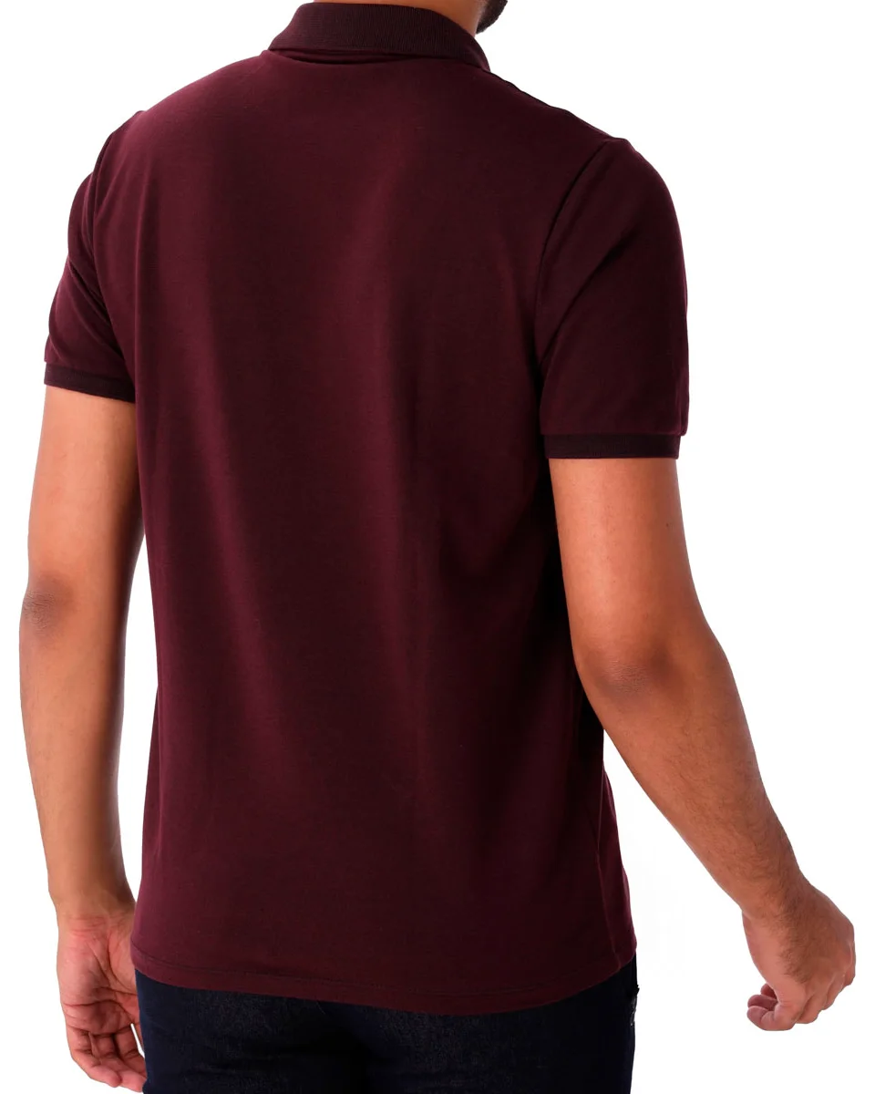 Ogochi camisa polo manga curta slim casual piquet (foto 8)