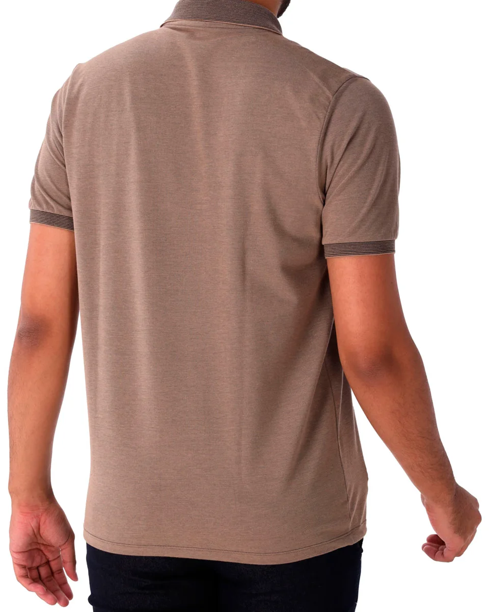 Ogochi camisa polo manga curta slim casual piquet (foto 6)