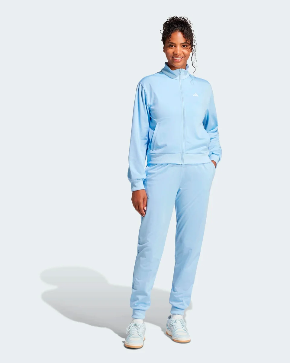 Adidas conjunto agasalho feminino essentials feel cozy — GLOW BLUE (foto 1)