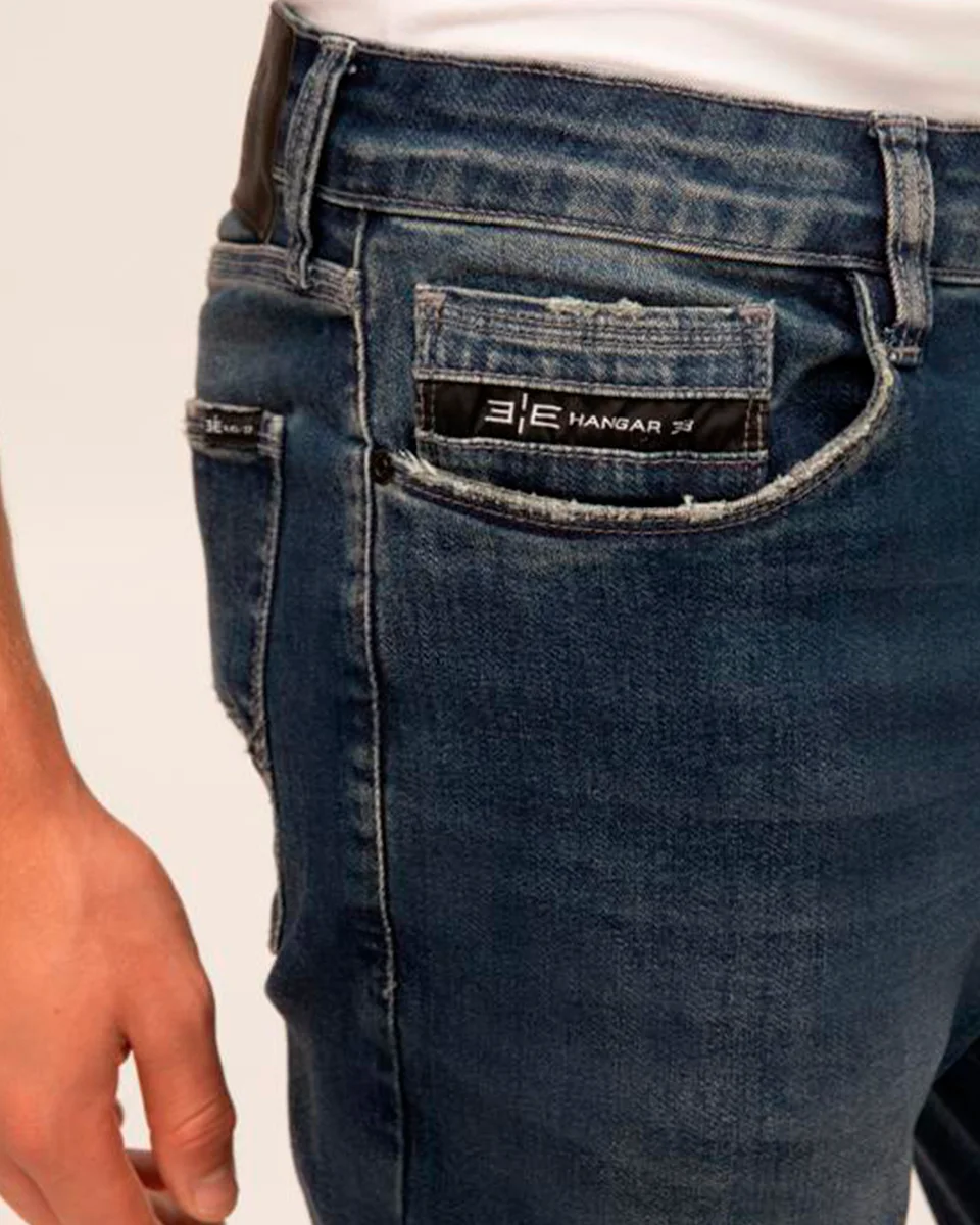 Hangar 33 calca com elastano 78041 — JEANS (foto 2)