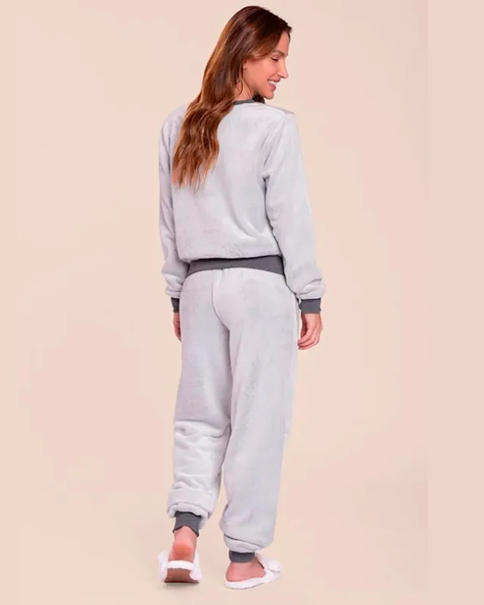 Lua luá pijama fleece cloudy mood — MESCLA (foto 1)