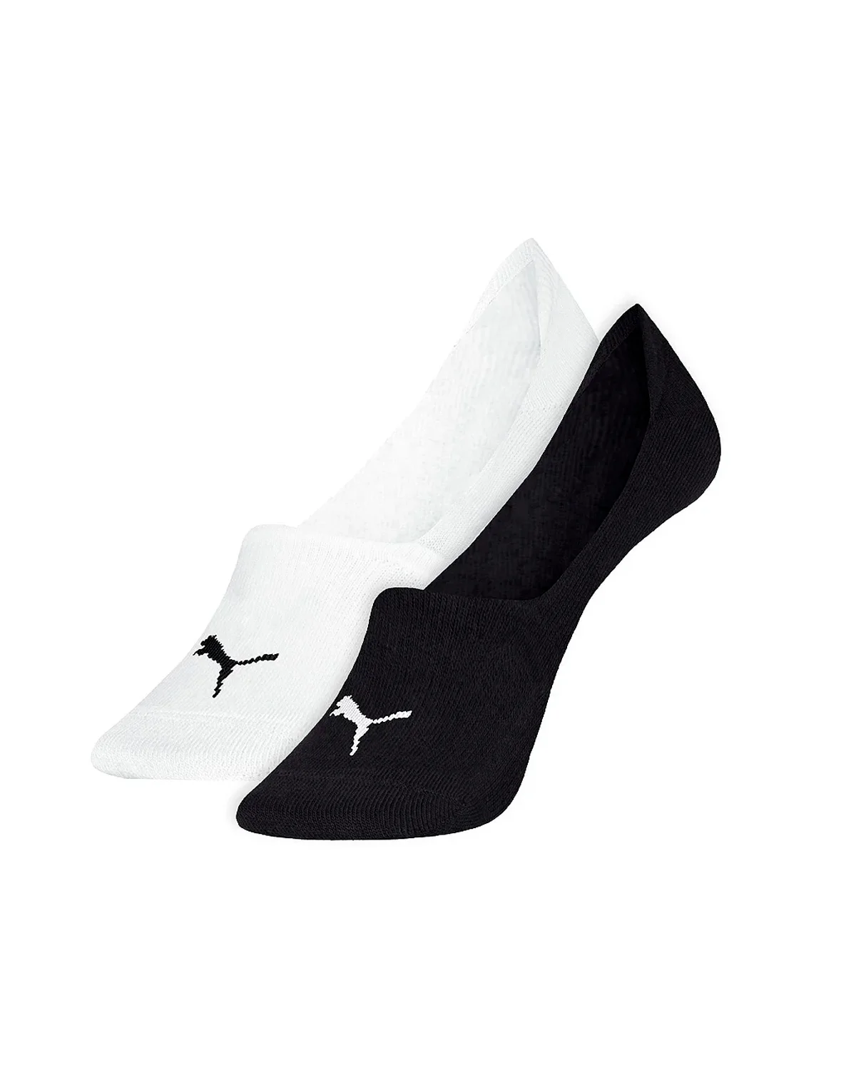 Puma meia sapatilha invisivel masculina kit 2 pares 4500.001 — BRANCO/PRETO (foto 1)