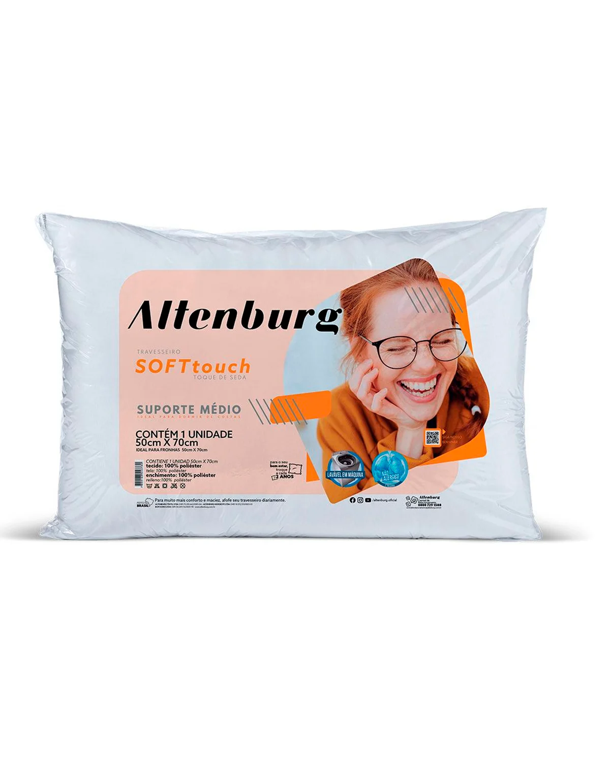 Altenburg travesseiro soft touch — BRANCO (foto 1)