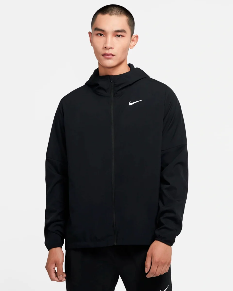 Nike blusao m nk run stripe woven jkt — PRETO (foto 1)