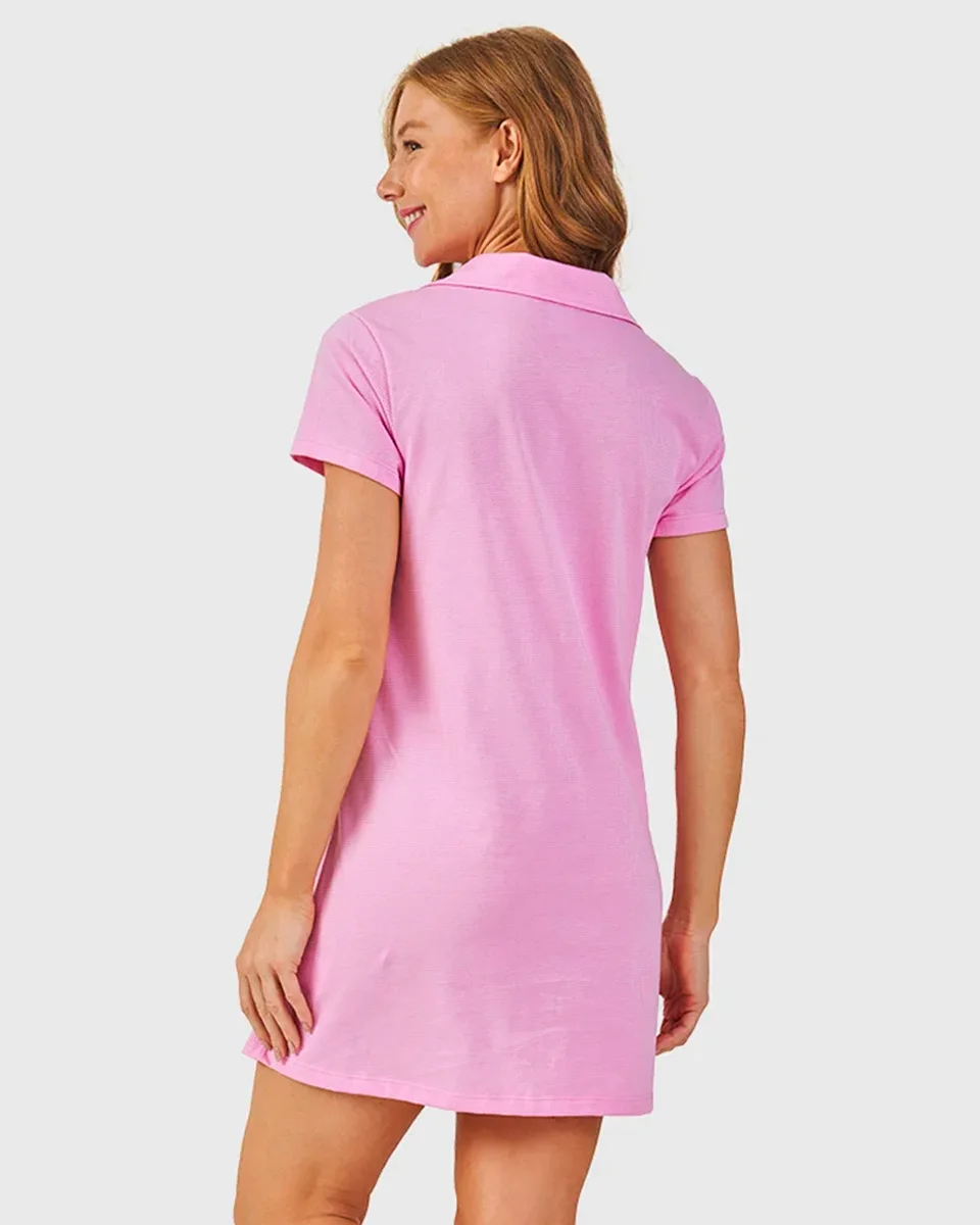 Bela notte camisola mc americana fem ad xadrez — ROSA (foto 2)