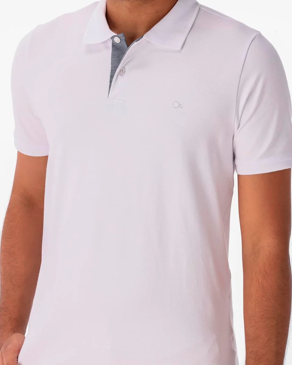 Ogochi polo mc essencial slim ptl 007001001 — BRANCO (foto 1)