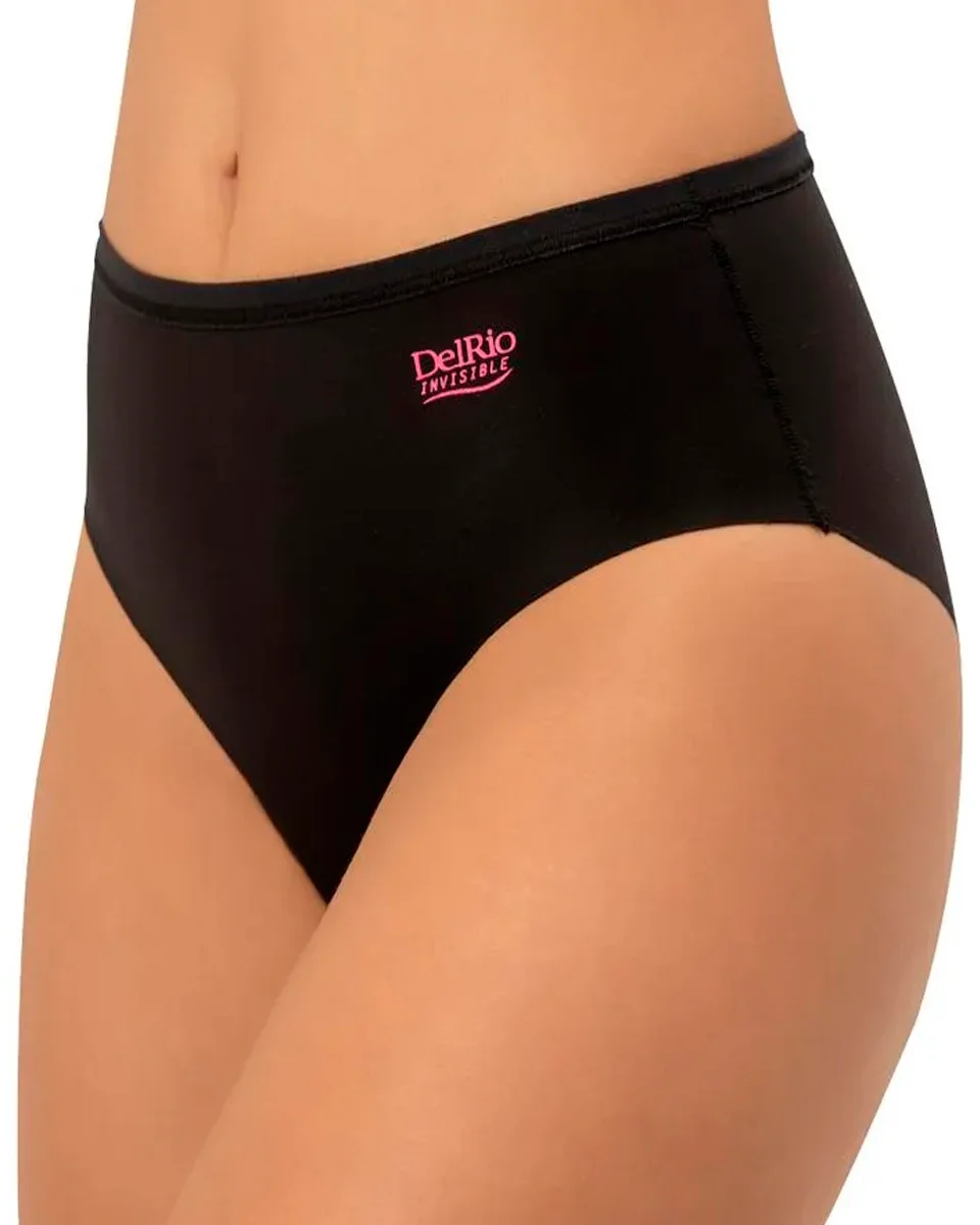 Delrio calcinha tanga laser cut kit 2 pecas 520322 — PRETO/MOUSSE (foto 1)