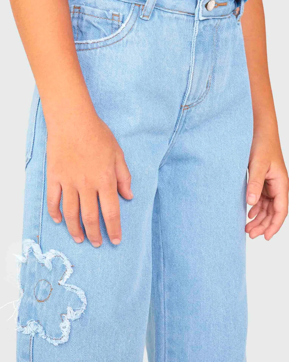 Hering kids calca fem c5m7 — JEANS CLARO (foto 2)