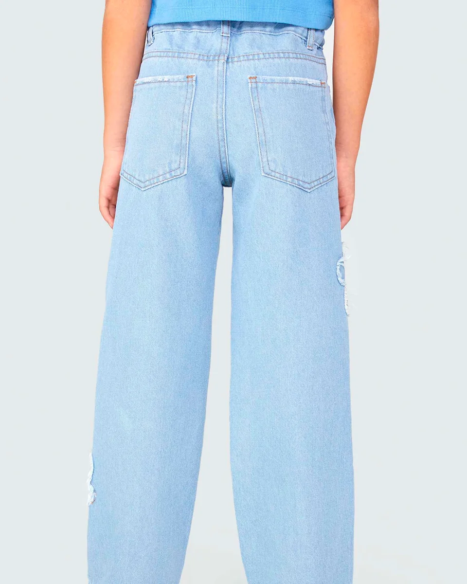 Hering kids calca fem c5m7 — JEANS CLARO (foto 5)