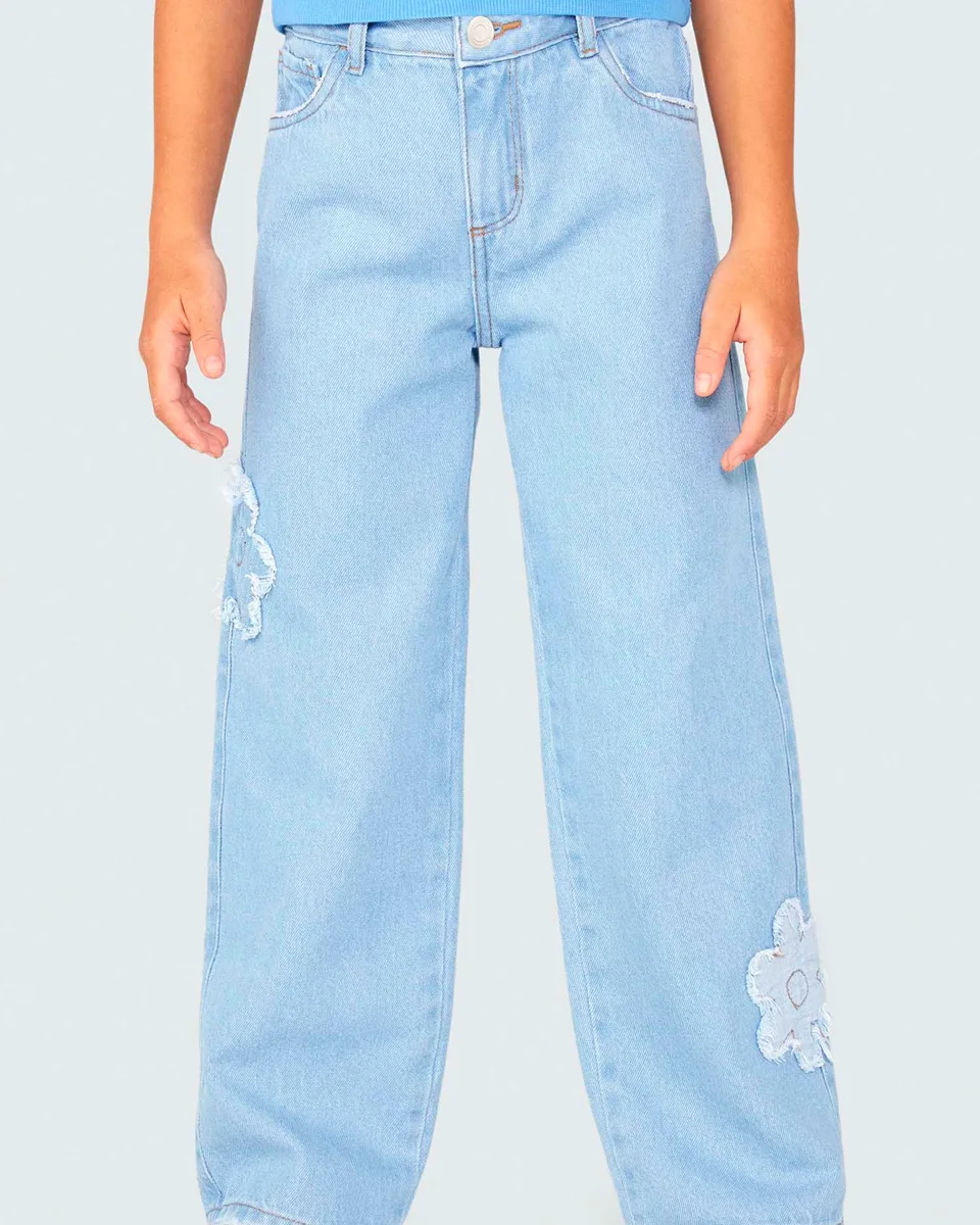 Hering kids calca fem c5m7 — JEANS CLARO (foto 4)