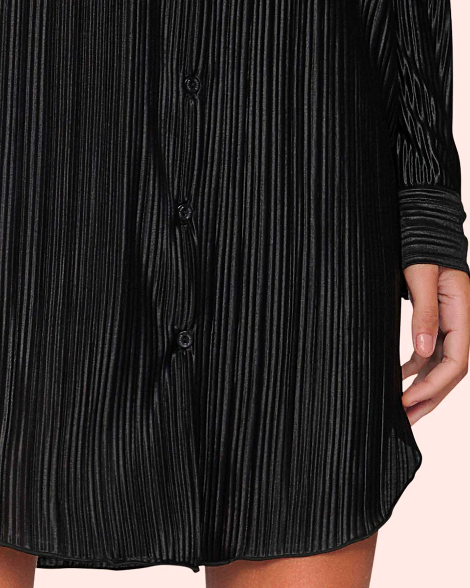 Lua luá chemise night lux — PRETO (foto 3)