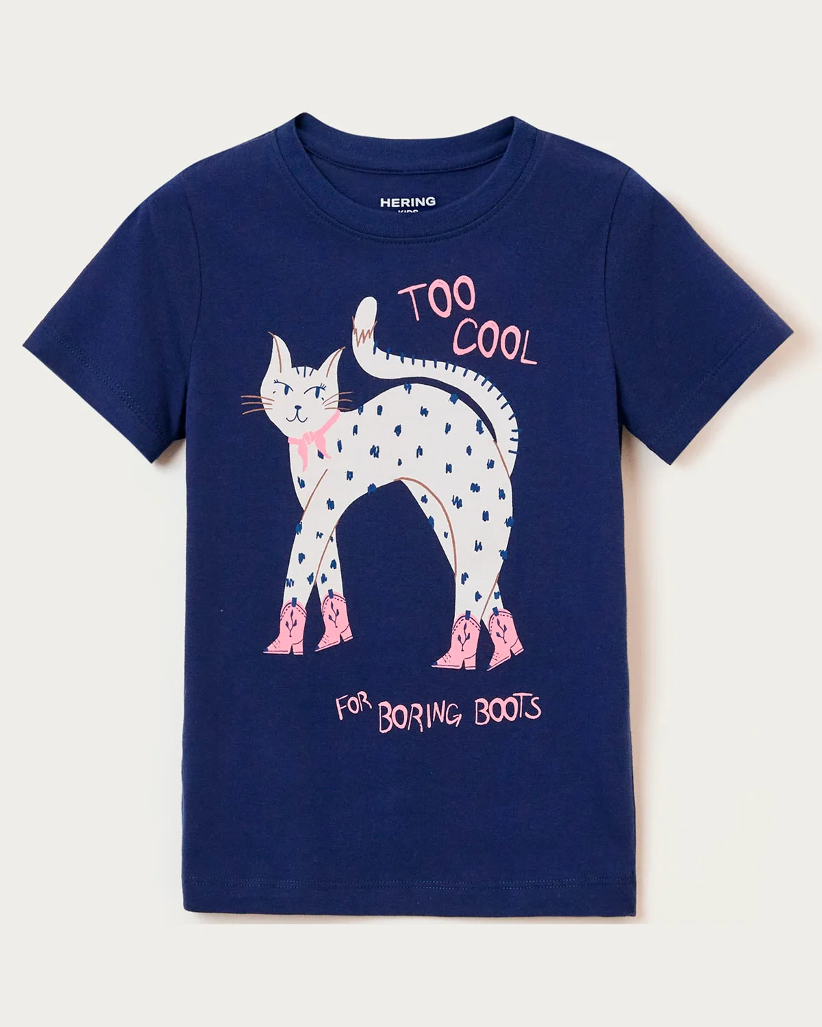 Hering blusa infantil menina manga curta com estampa 5cha — AZUL MARINHO (foto 3)