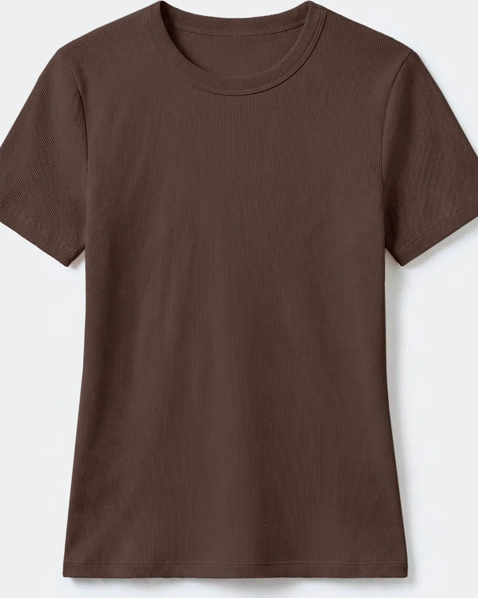 Hering blusa feminina manga curta slim em ribana 4h31 (foto 4)