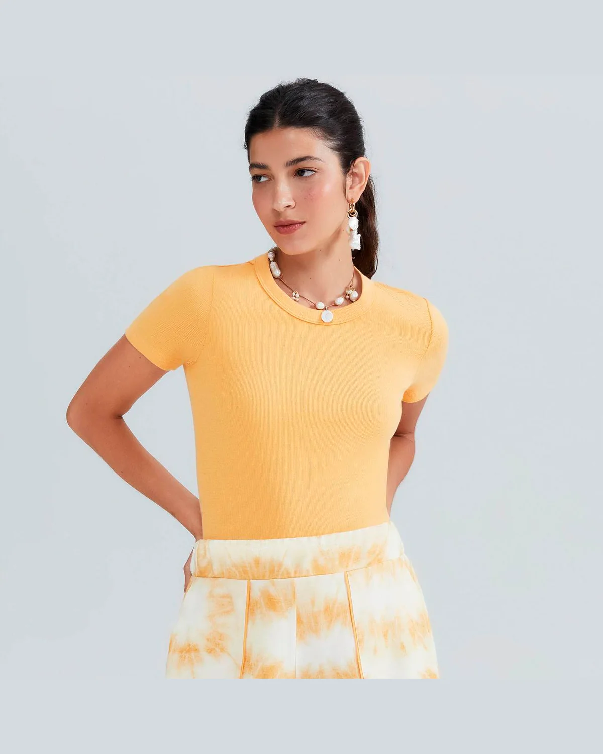 Hering blusa feminina manga curta slim em ribana 4h31 (foto 11)