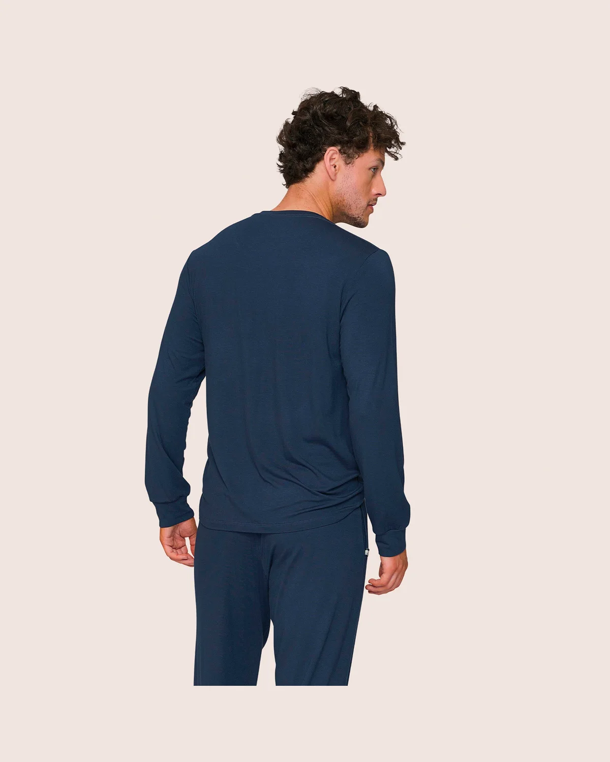 Lua luá pijama jogger masculino classic band — MARINHO (foto 2)